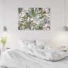 Mock up poster on table in room - 3D render, 3D illustration
