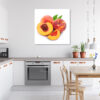 Mock up poster on table in room - 3D render, 3D illustration
