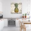 Mock up poster on table in room - 3D render, 3D illustration