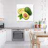 Mock up poster on table in room - 3D render, 3D illustration