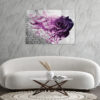 Mock up poster on table in room - 3D render, 3D illustration