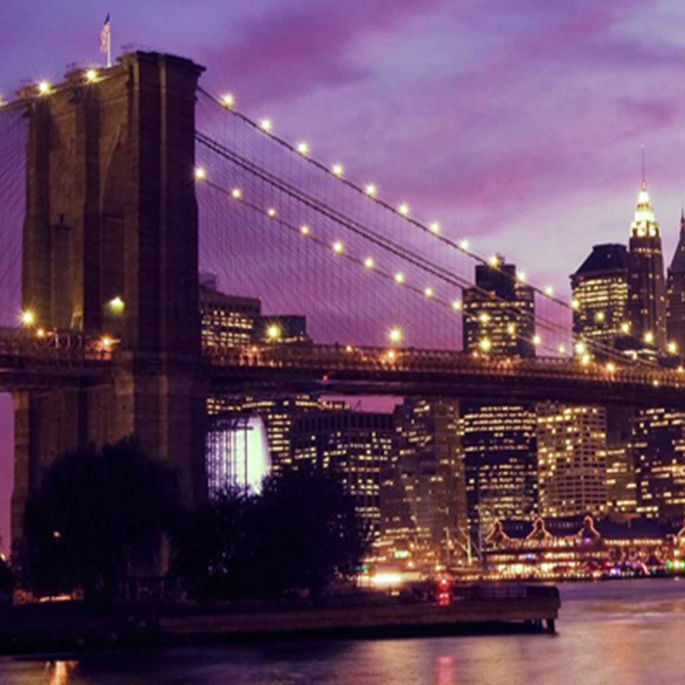 Delič izieb Obojstranný, Manhattan ponorený vo fialovej - 180x170 – Obrázok 3