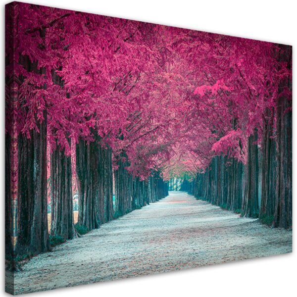 Obraz na plátne, park Pink trees