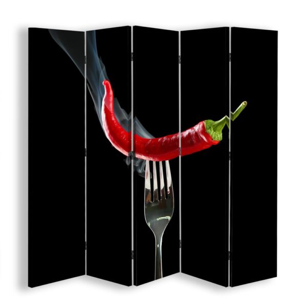 Rozdeľovač izieb Obojstranný, Chilli papričky na vidličku - 180x170