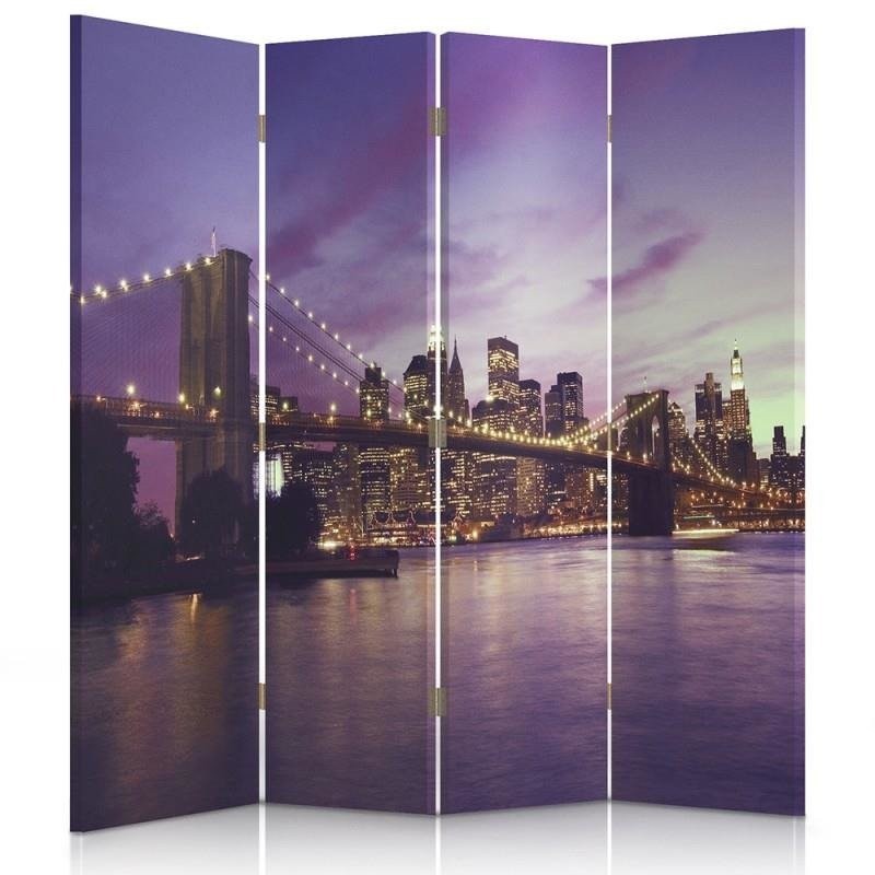 Delič izieb Obojstranný, Manhattan ponorený vo fialovej - 145x170