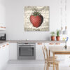 Mock up poster on table in room - 3D render, 3D illustration