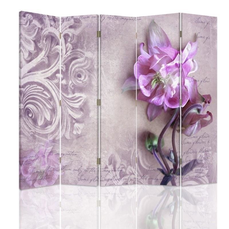 Prepážka na izbu obojstranná, Dekorácia orchidea - 180x170