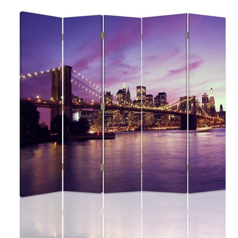 Delič izieb Obojstranný, Manhattan ponorený vo fialovej - 180x170