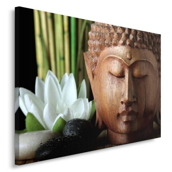Obraz na plátne, Buddha bambusové zenové kúpele
