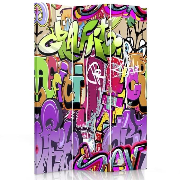Delič miestnosti Obojstranne otočný, Graffiti abstrakcia - 110x170