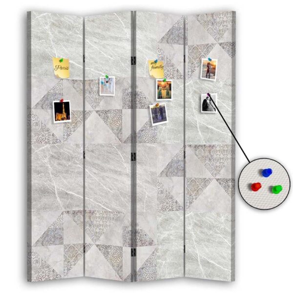 Rozdeľovač izieb Obojstranný PIN IT, Geometria a pastely - 145x170